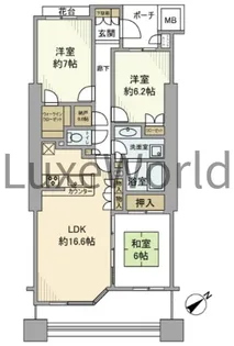 ヨコハマタワーリングスクエア【2階】の間取り