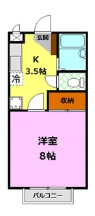 カーサヴィオラ【1階】の間取り