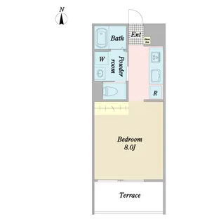 cozy terrace【2階】の間取り