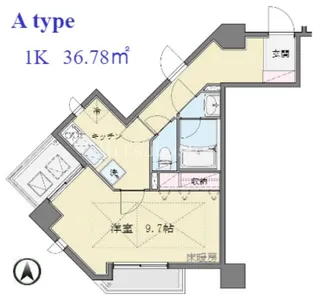パークテラス恵比寿【6階】の間取り
