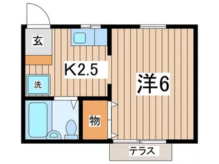 タカラハイツ【1階】の間取り
