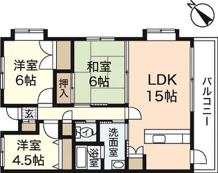 レジデンス大町西館【8階】の間取り