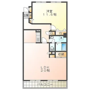 コープ野村四日市【13階】の間取り