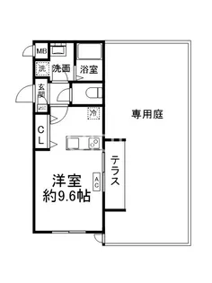 CREST TAPP京都丹波口II【1階】の間取り