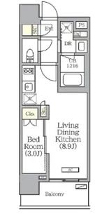 東京都荒川区西日暮里2【マンション】の間取り