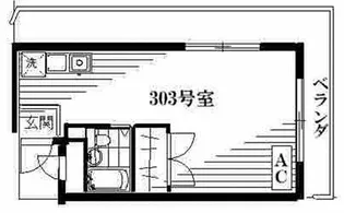 フレクション川崎【3階】の間取り