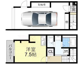 大阪府堺市中区深井中町【一戸建】の間取り
