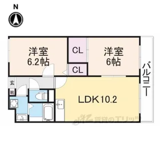 ルディシアコート【6階】の間取り