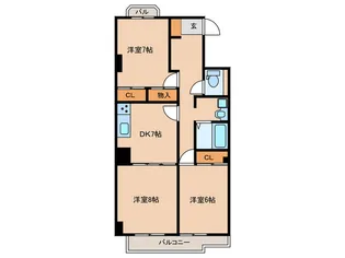 御棚町ヒルズ【2階】の間取り