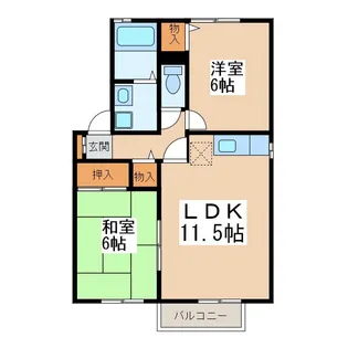 サニーハウス【2階】の間取り