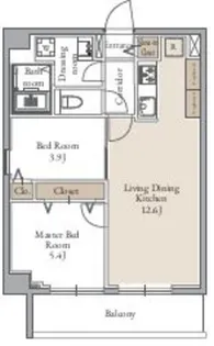 東京都荒川区東日暮里6【マンション】の間取り