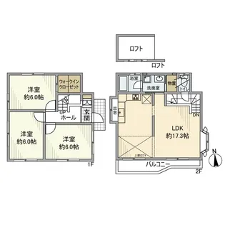東京都小金井市貫井北町5【一戸建】の間取り