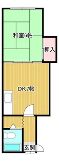 北海道恵庭市中島町5【アパート】の間取り