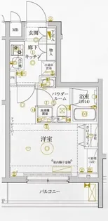 レアライズ新丸子II【5階】の間取り