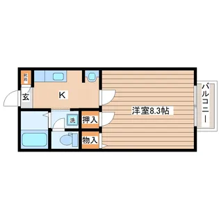 ボヌール【1階】の間取り