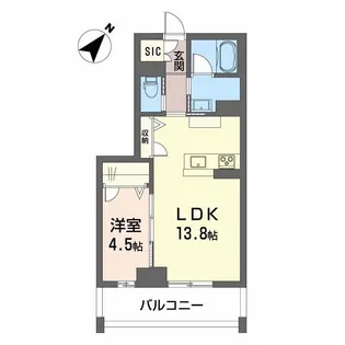 CLASSEUM連坊II【3階】の間取り