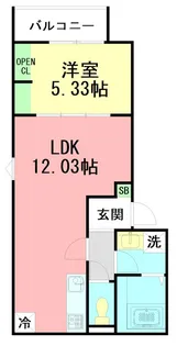 GRADUS藤沢【2階】の間取り