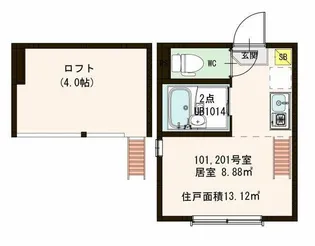 Stage 赤羽西(ステージアカバネニシ)【1階】の間取り