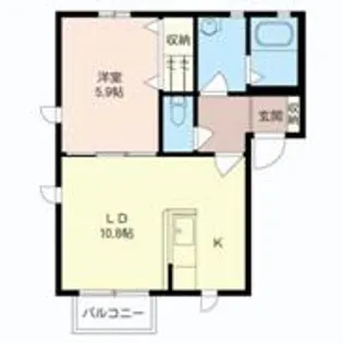 サンドミール【2階】の間取り