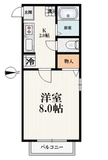ローズヴィラ【1階】の間取り