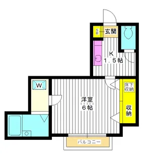 東京都練馬区豊玉上1【アパート】の間取り