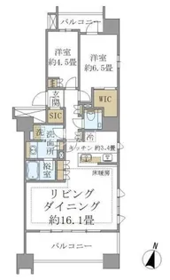 Brillia本郷弓町【14階】の間取り