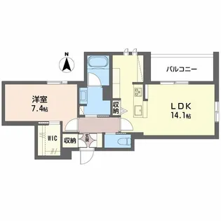 Apaiser Ouest【3階】の間取り