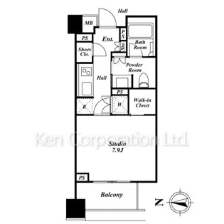 南青山マスターズハウス【2階】の間取り