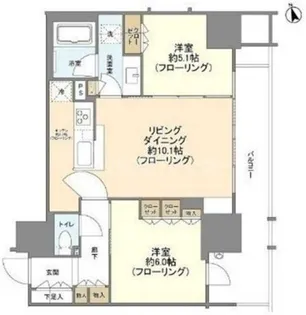 シティハウス西池袋【5階】の間取り