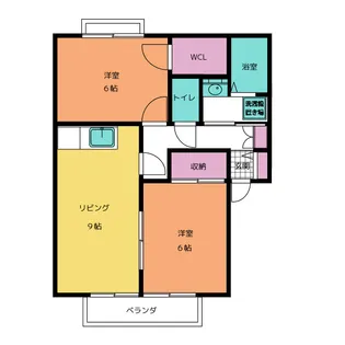 サンビレッジ築捨【1階】の間取り