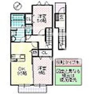 茨城県つくば市研究学園2【アパート】の間取り