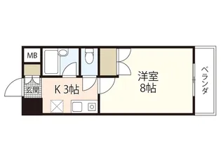 NAKASHIMA BLDG【6階】の間取り