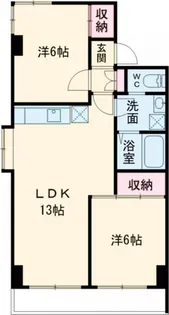 ハビテ葛西【6階】の間取り