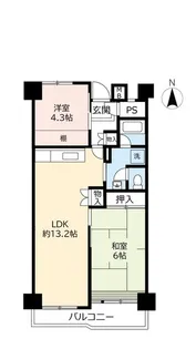 UR武庫川【9階】の間取り
