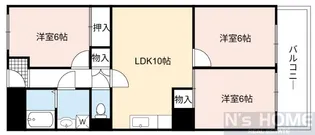 日商岩井京橋ハイツ【5階】の間取り