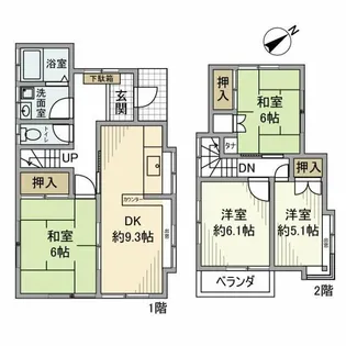 神奈川県相模原市南区大野台7【一戸建】の間取り