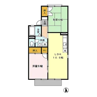 アムールビブレ B棟【1階】の間取り