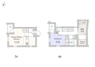 GranDuo三軒茶屋7【5階】の間取り