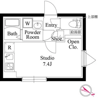東京都新宿区北新宿2【マンション】の間取り