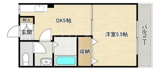 大阪府大阪市城東区成育4【マンション】の間取り