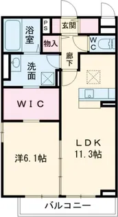 カーザ ヴェルデ C棟【2階】の間取り