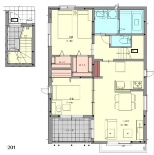 東京都中野区若宮3【マンション】の間取り