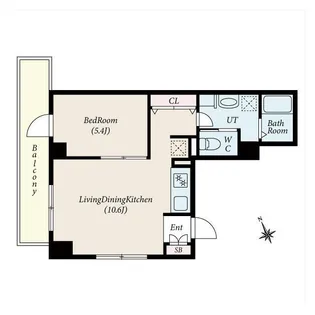 東京都新宿区山吹町【マンション】の間取り