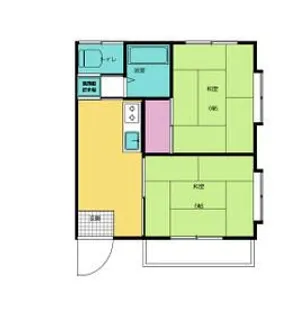 小川アパート【2階】の間取り