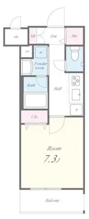 グランレーヴ東尾久【5階】の間取り