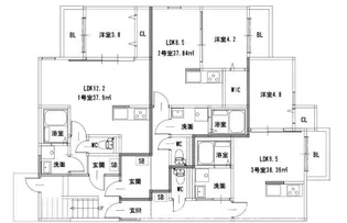 福岡県福岡市南区三宅2【アパート】の間取り