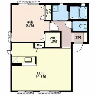 MAST TOWN FUCHU(A棟、B棟)【1階】の間取り