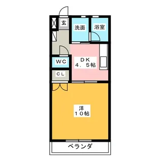 サンライズ小牧【2階】の間取り