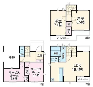 埼玉県川口市前川3【一戸建】の間取り