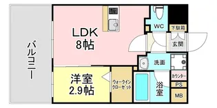 グランフォーレ小倉シティタワー【7階】の間取り